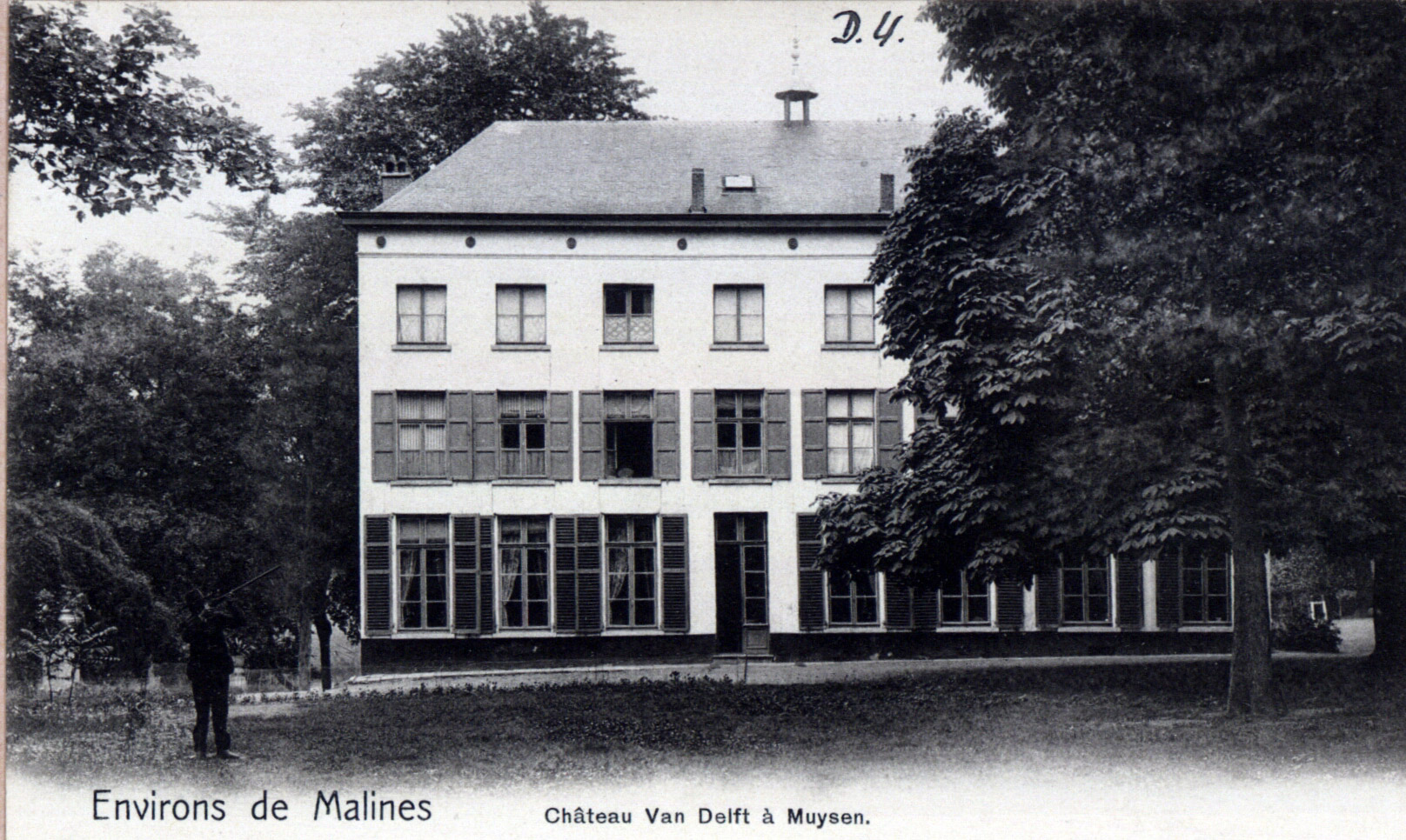 Une vue de la villa où vivait Jeanne Van Delft, « la Maman » des prisonniers italiens détenus à Muizen en 1918 │ col. Universiteitsbibliotheek Gent - https://lib.ugent.be/en/catalog/rug01:000981812